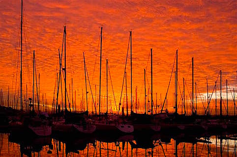 MarinaRedSunset