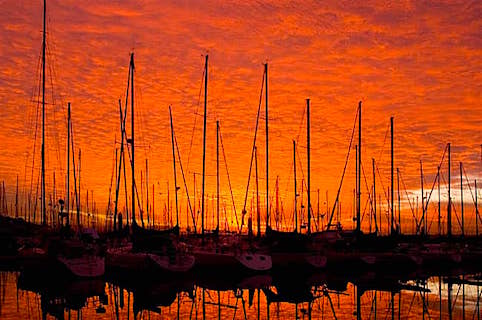 MarinaRedSunset