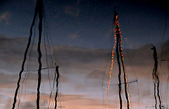 Masts Light Reflections