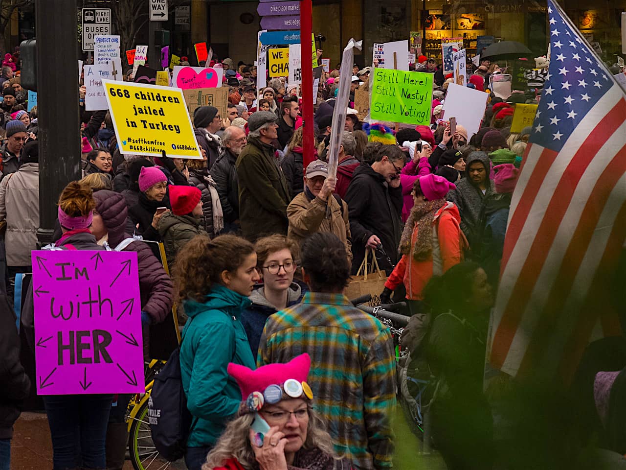 2018 Womens March, Seattle