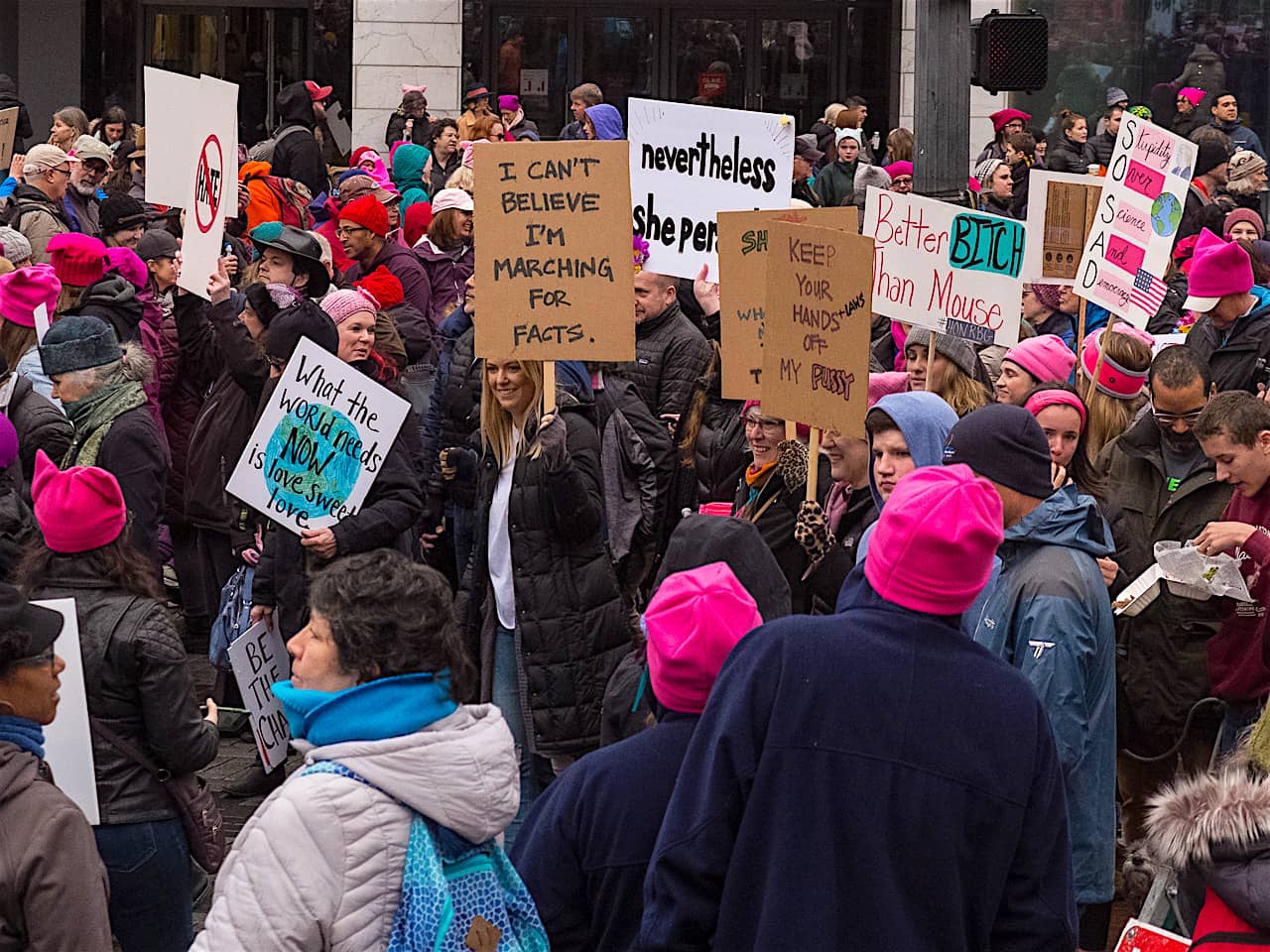 2018 Womens March, Seattle