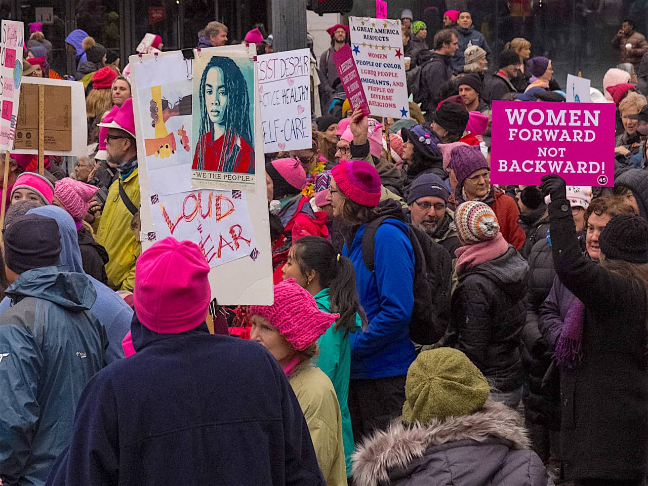 2018 Womens March, Seattle