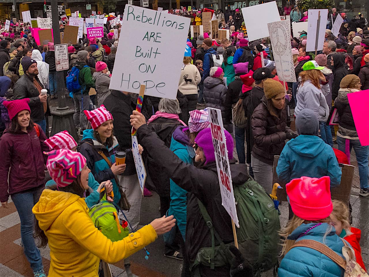 2018 Womens March, Seattle