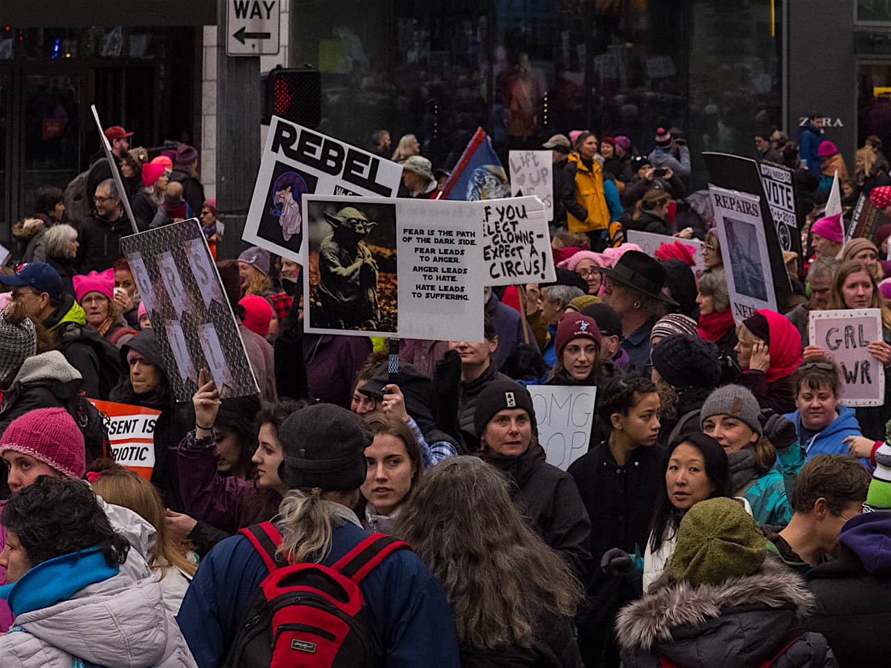 2018 Womens March, Seattle