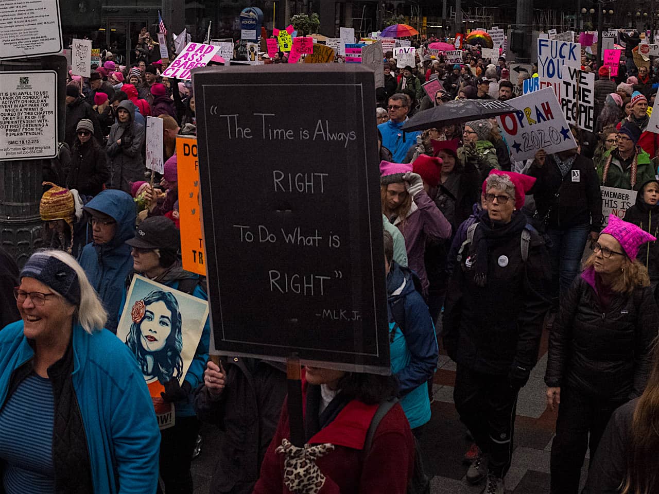 2018 Womens March, Seattle