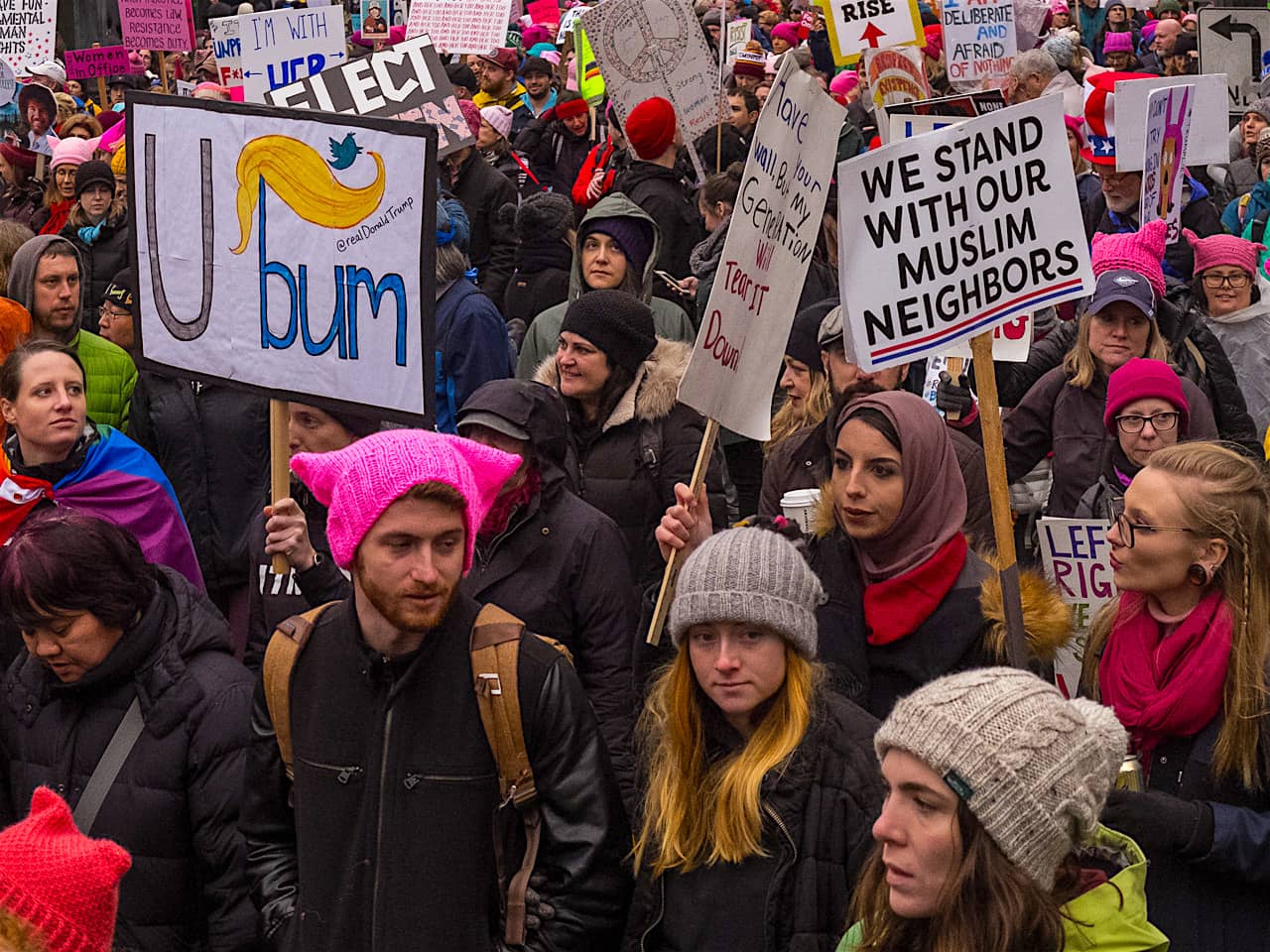 2018 Womens March, Seattle