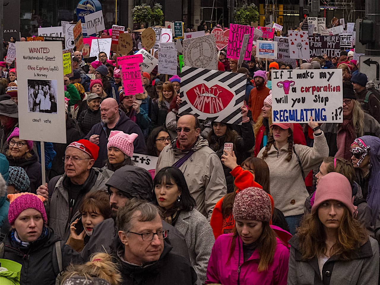 2018 Womens March, Seattle