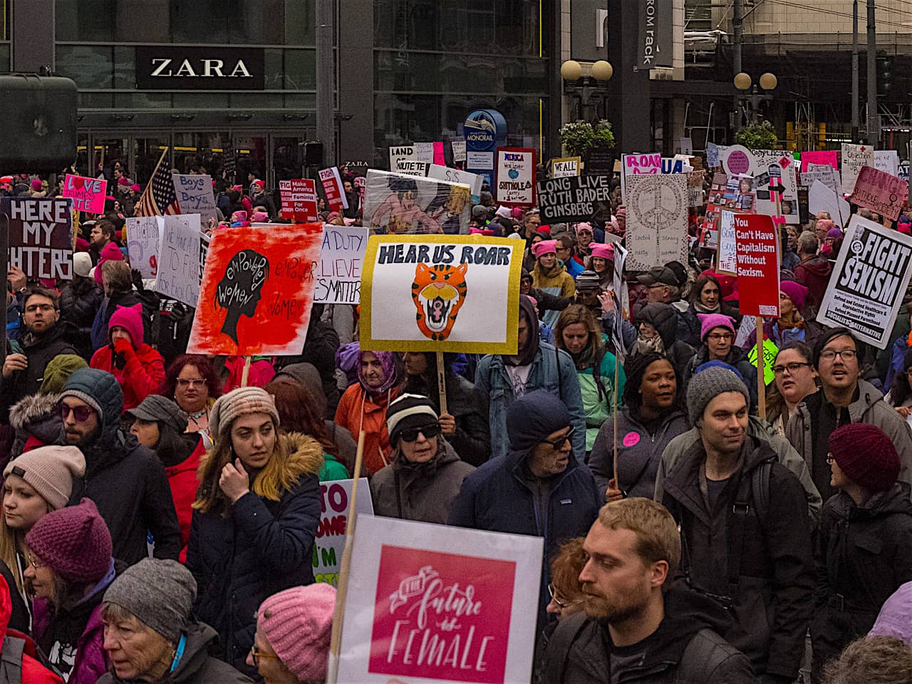 2018 Womens March, Seattle