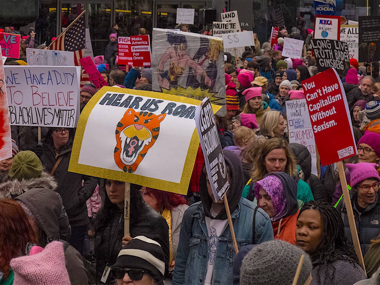 2018 Womens March, Seattle