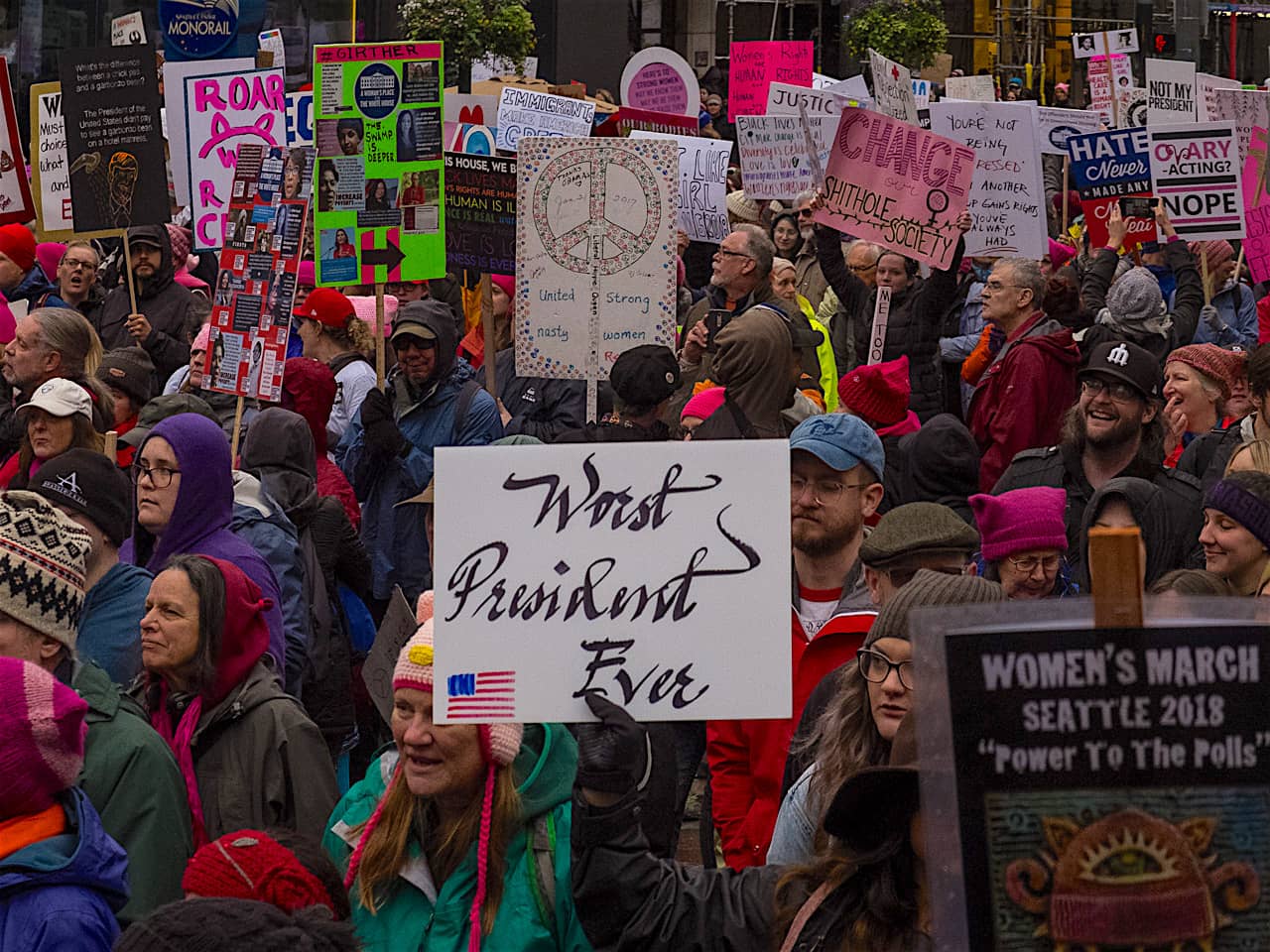 2018 Womens March, Seattle