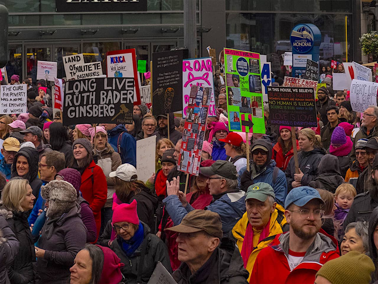 2018 Womens March, Seattle