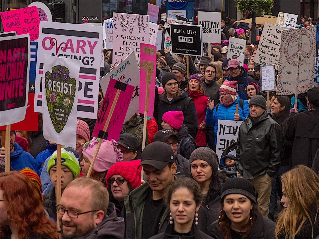 2018 Womens March, Seattle