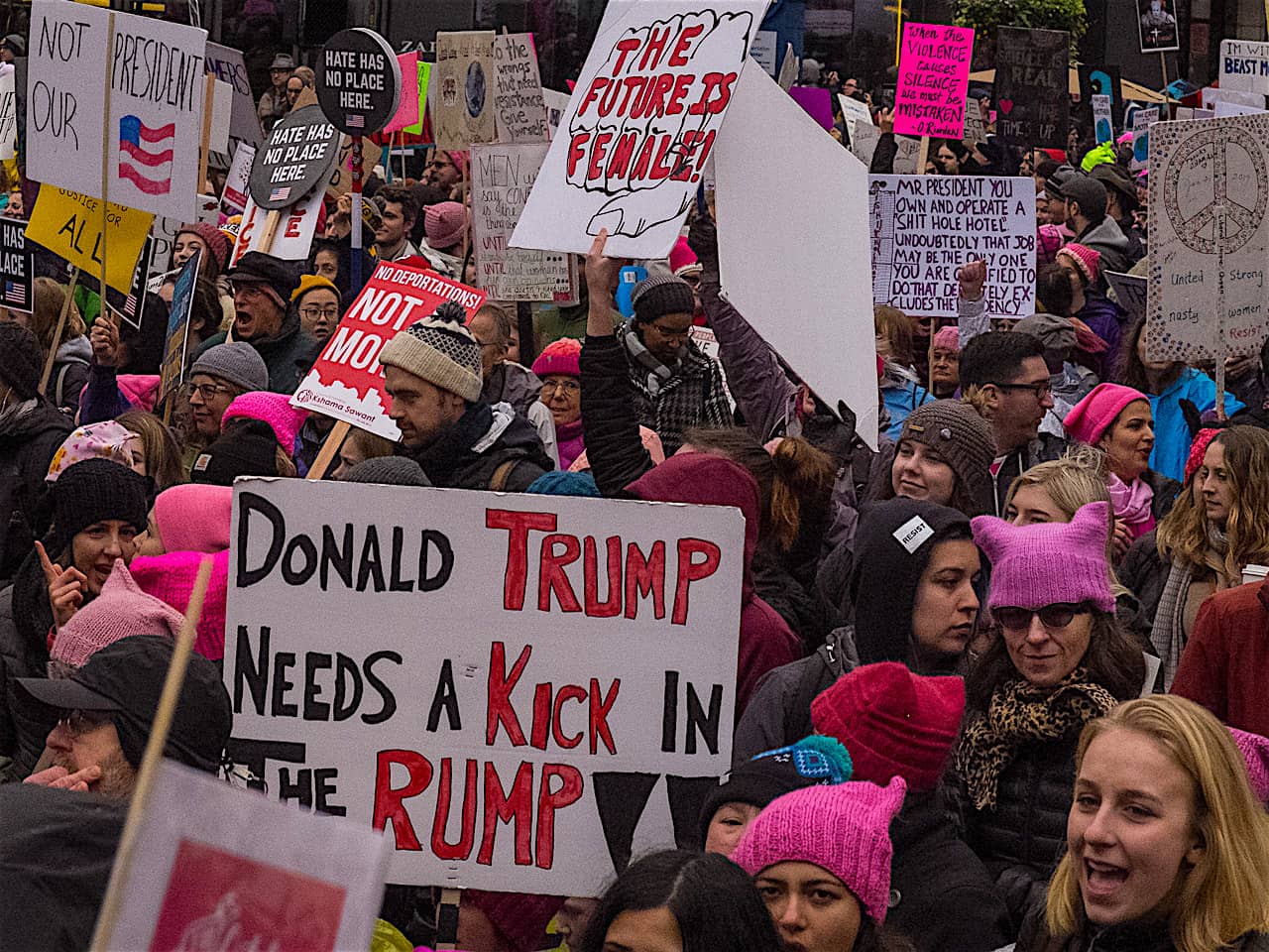 2018 Womens March, Seattle