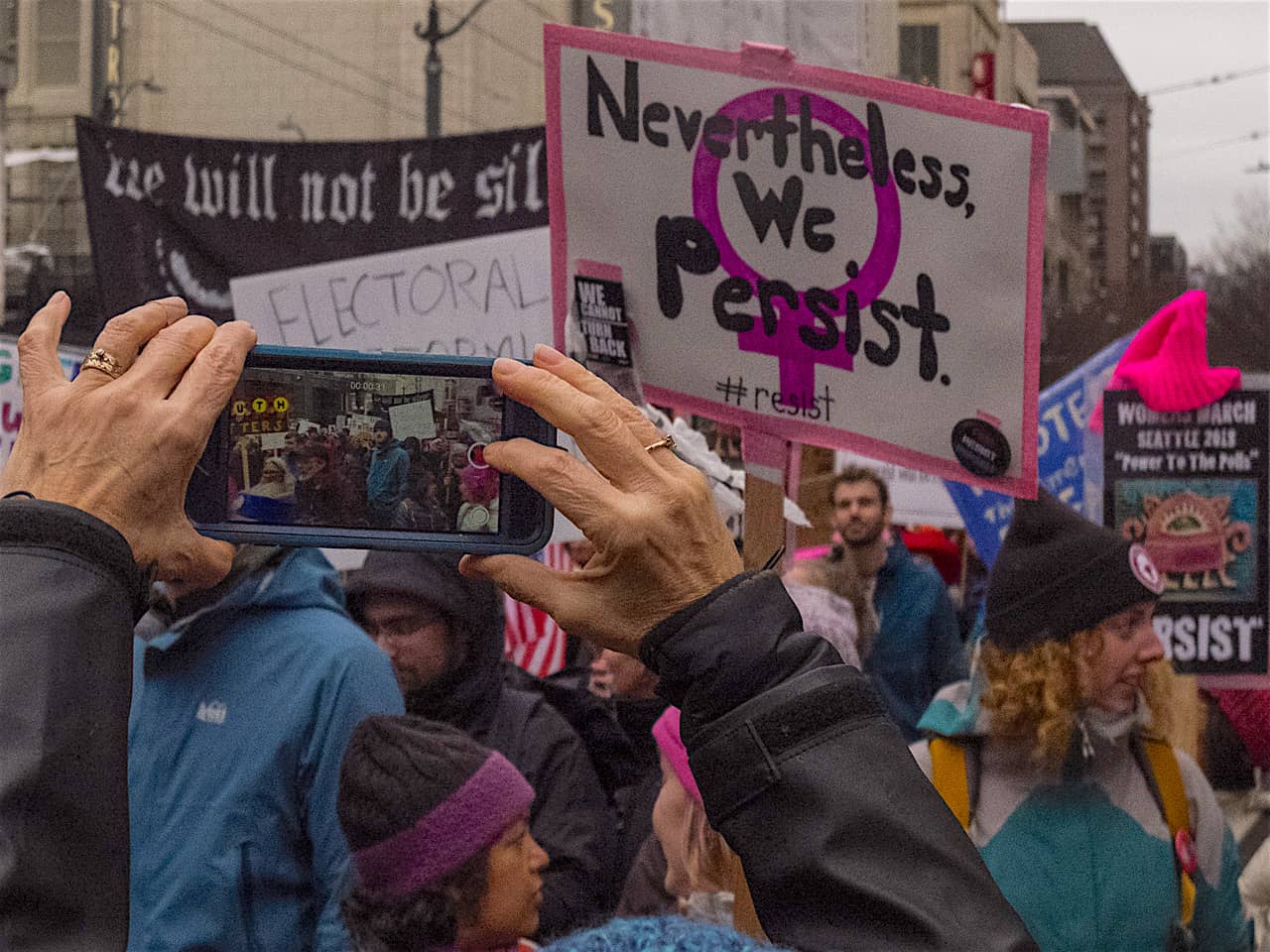 2018 Womens March, Seattle