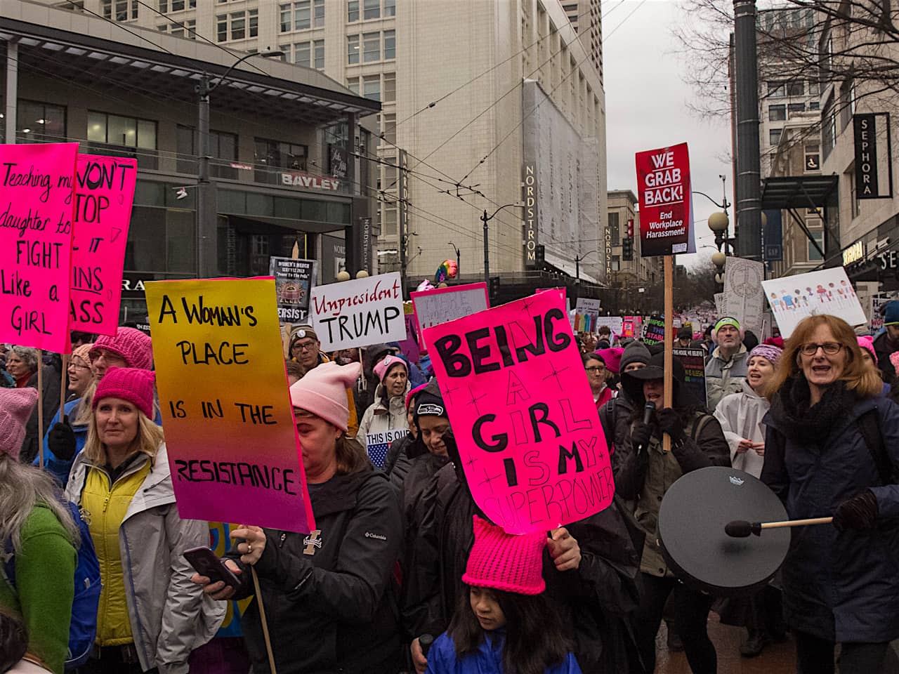 2018 Womens March, Seattle