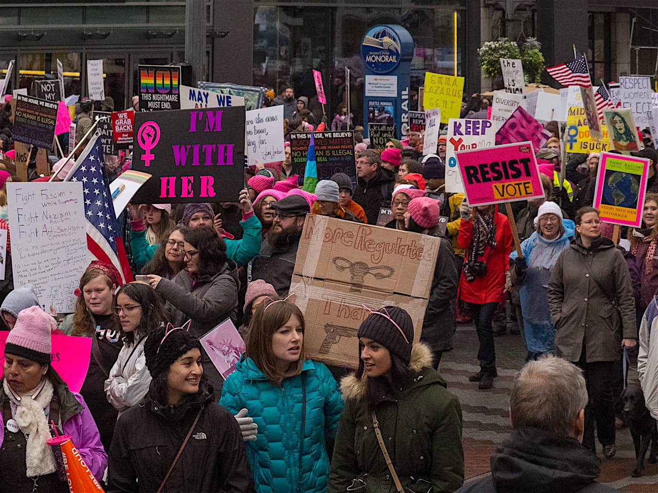 2018 Womens March, Seattle