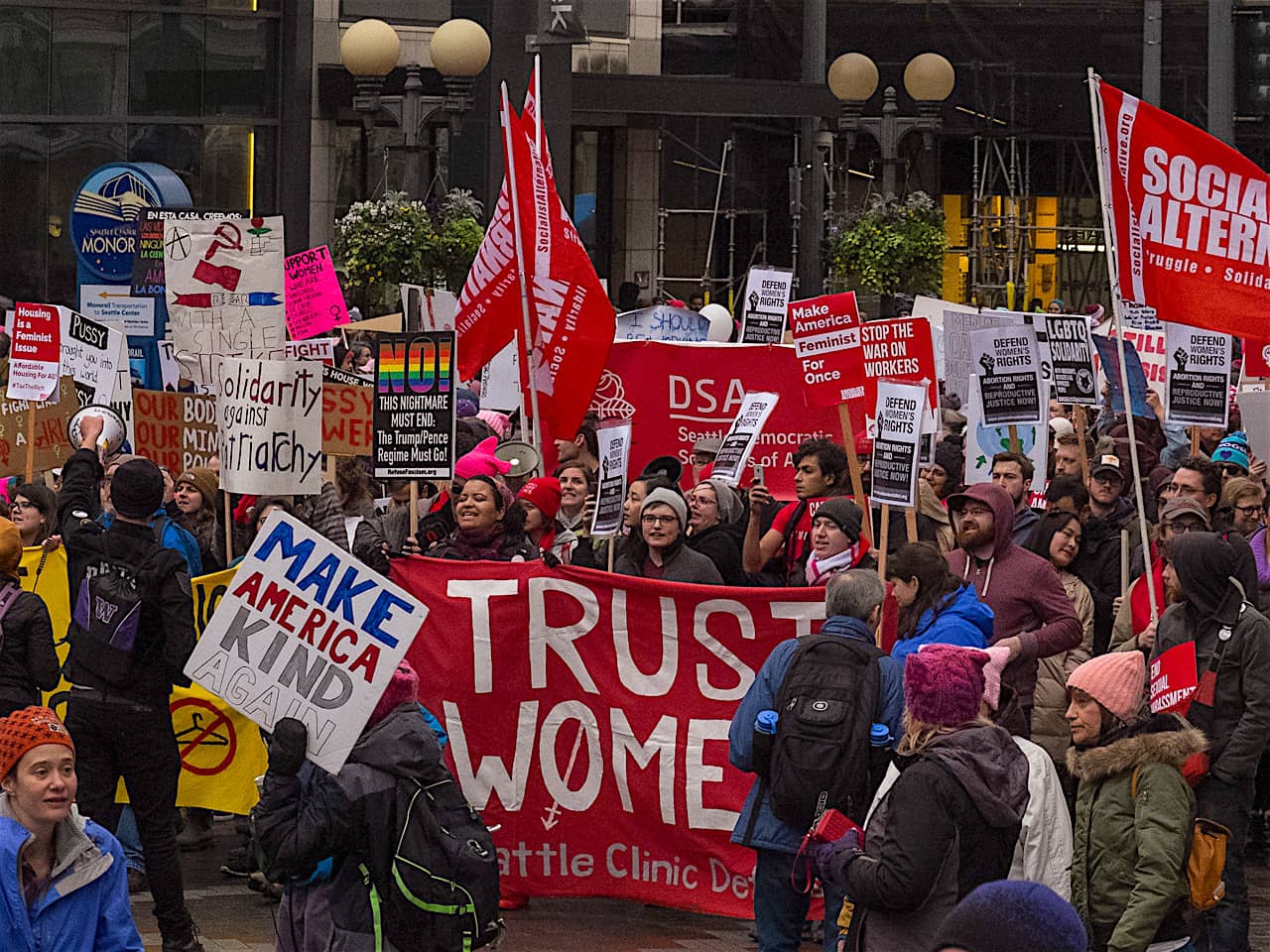 2018 Womens March, Seattle
