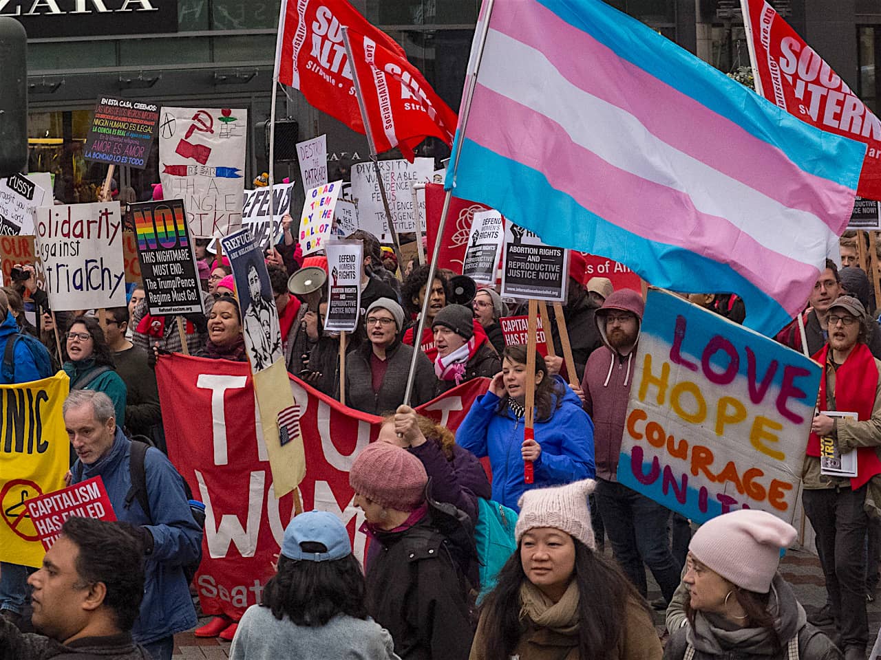 2018 Womens March, Seattle