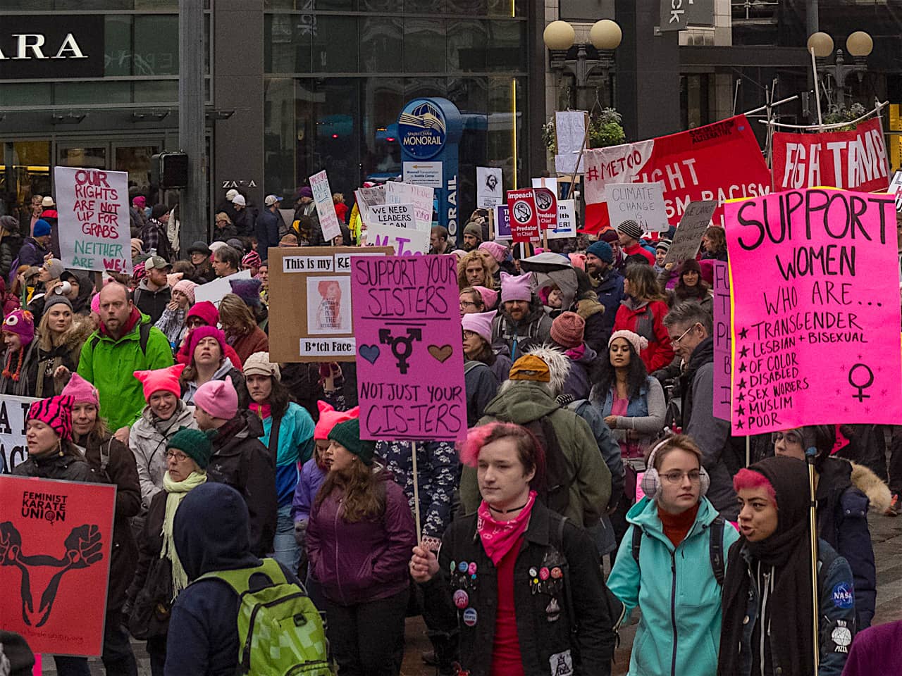 2018 Womens March, Seattle