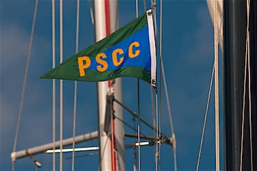 PSCC Burgee at Garrison Bay