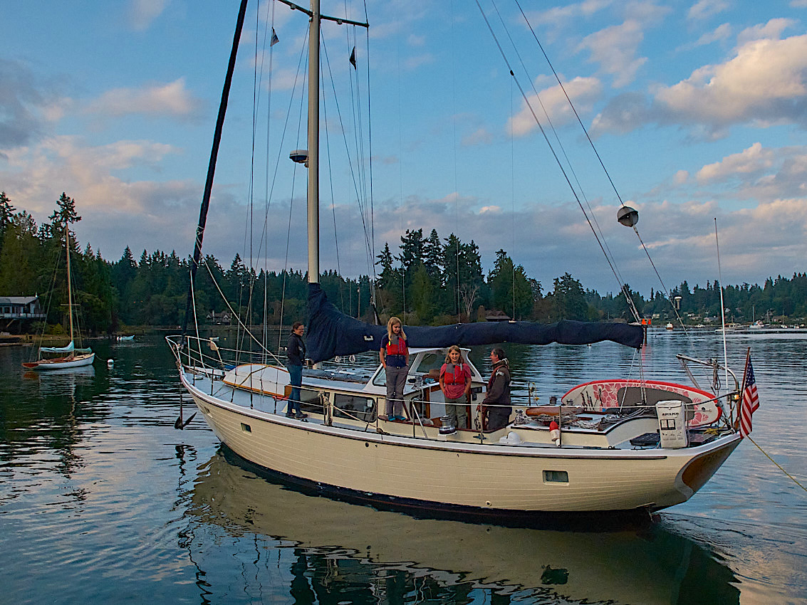 s/v Discovery in Port Madison