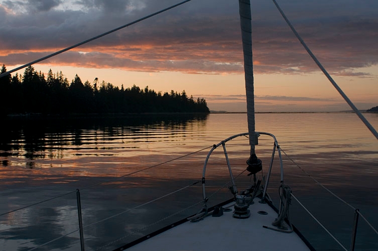 anchored sunset